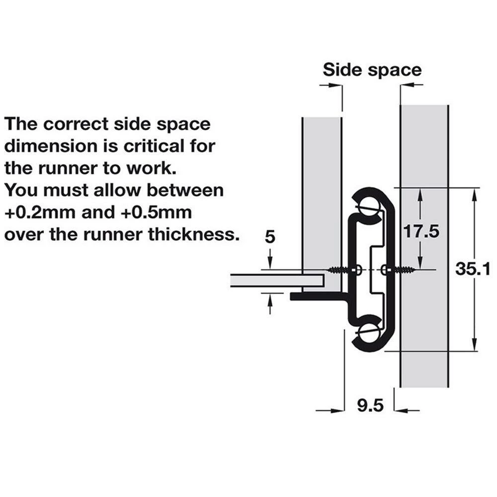 Budget π Accuride 18 in. 2-Way Travel Ball Bearing Drawer Slide Set 1-Pair (2 Pieces) π₯ 3 Budget π Accuride 18 in. 2-Way Travel Ball Bearing Drawer Slide Set 1-Pair (2 Pieces) π₯ - Image 3