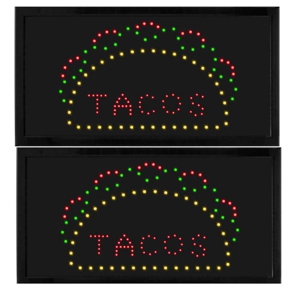 Flash Sale π Alpine Industries 19 in. x 10 in. LED Rectangular Taco Sign with 2 Display Modes (2-Pack) π 1 Flash Sale π Alpine Industries 19 in. x 10 in. LED Rectangular Taco Sign with 2 Display Modes (2-Pack) π
