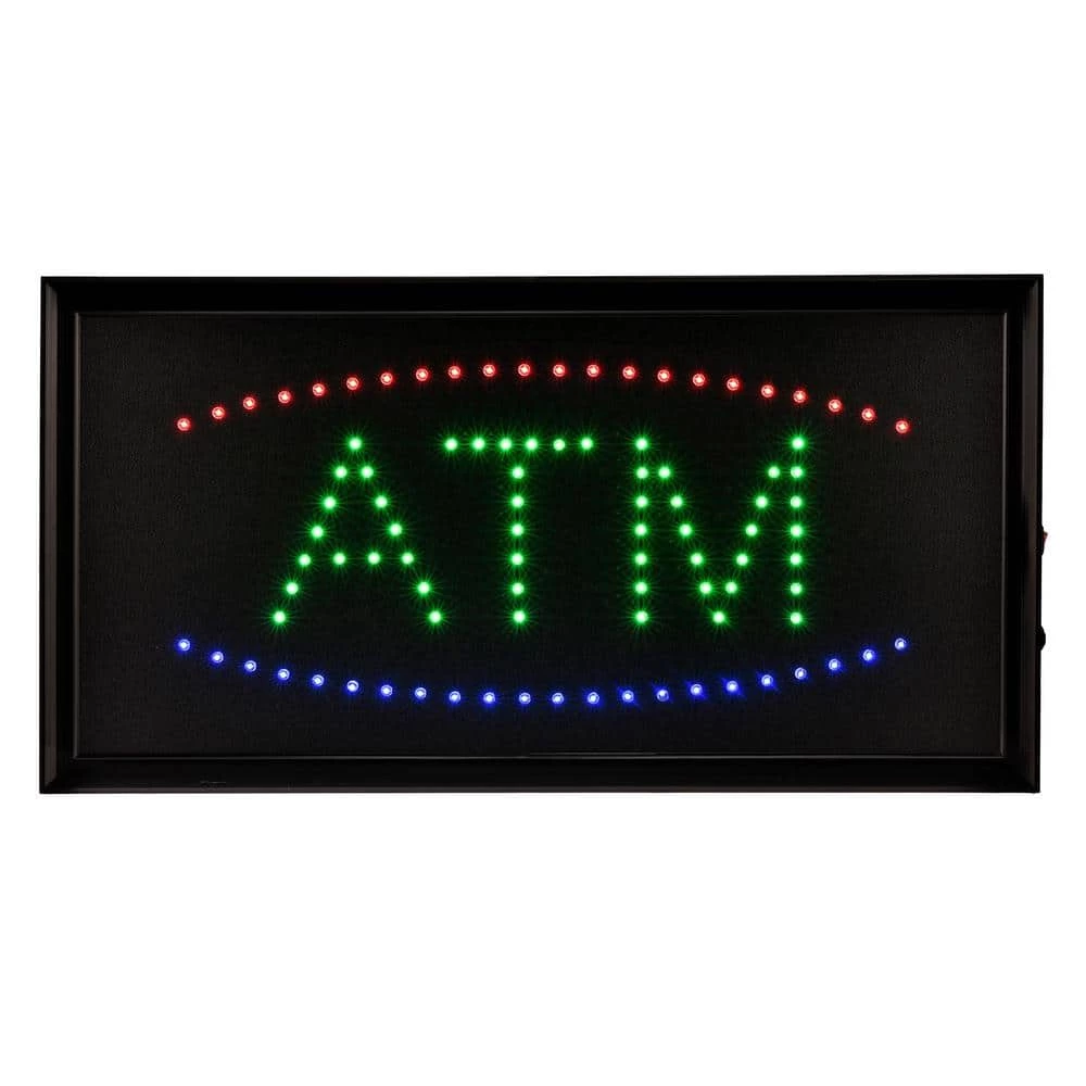 Best Sale π Alpine Industries 19 in. x 10 in. LED Rectangular Blue and Green ATM Sign with 2 Display Modes βοΈ 1 Best Sale π Alpine Industries 19 in. x 10 in. LED Rectangular Blue and Green ATM Sign with 2 Display Modes βοΈ