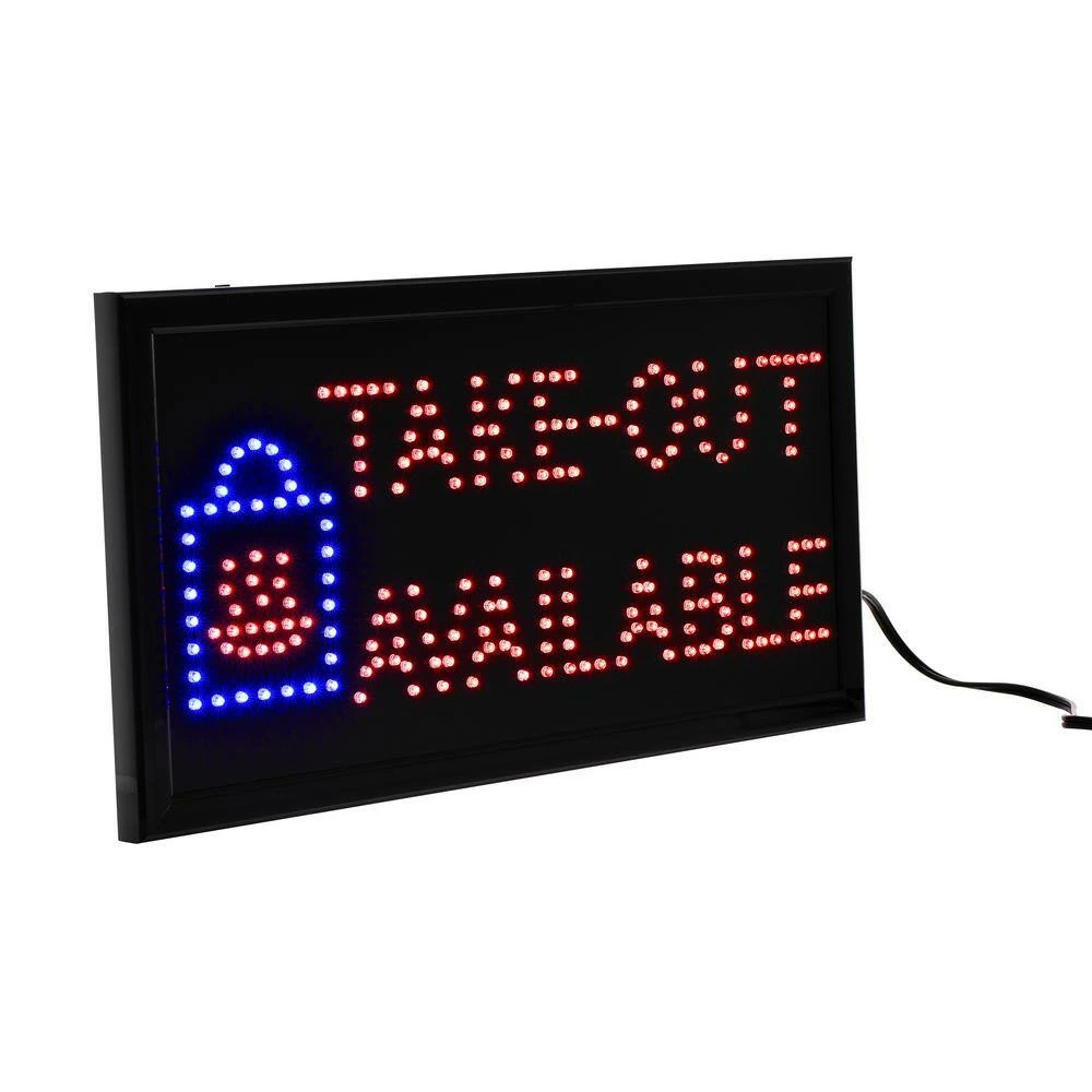 Flash Sale π Alpine Industries 19 in. x 10 in. LED Rectangular Take-Out Available Sign with 2 Display Modes β 2 Flash Sale π Alpine Industries 19 in. x 10 in. LED Rectangular Take-Out Available Sign with 2 Display Modes β - Image 2
