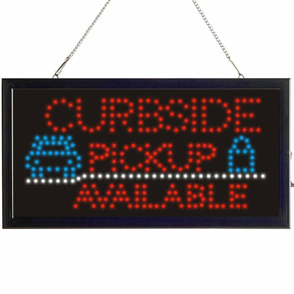 Buy π₯° Alpine Industries 19 in. x 10 in. LED Rectangular Curbside Pickup Available Sign with 2 Display Modes π 1 Buy π₯° Alpine Industries 19 in. x 10 in. LED Rectangular Curbside Pickup Available Sign with 2 Display Modes π