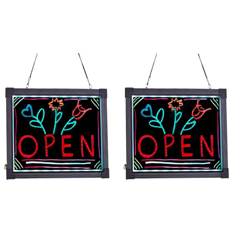 Coupon π Alpine Industries 12 in. x 16 in. LED Illuminated Hanging Message Writing Board, (2-Pack) π 1 Coupon π Alpine Industries 12 in. x 16 in. LED Illuminated Hanging Message Writing Board, (2-Pack) π