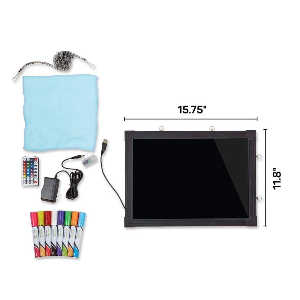 Coupon π Alpine Industries 12 in. x 16 in. LED Illuminated Hanging Message Writing Board, (2-Pack) π 6 Coupon π Alpine Industries 12 in. x 16 in. LED Illuminated Hanging Message Writing Board, (2-Pack) π - Image 6