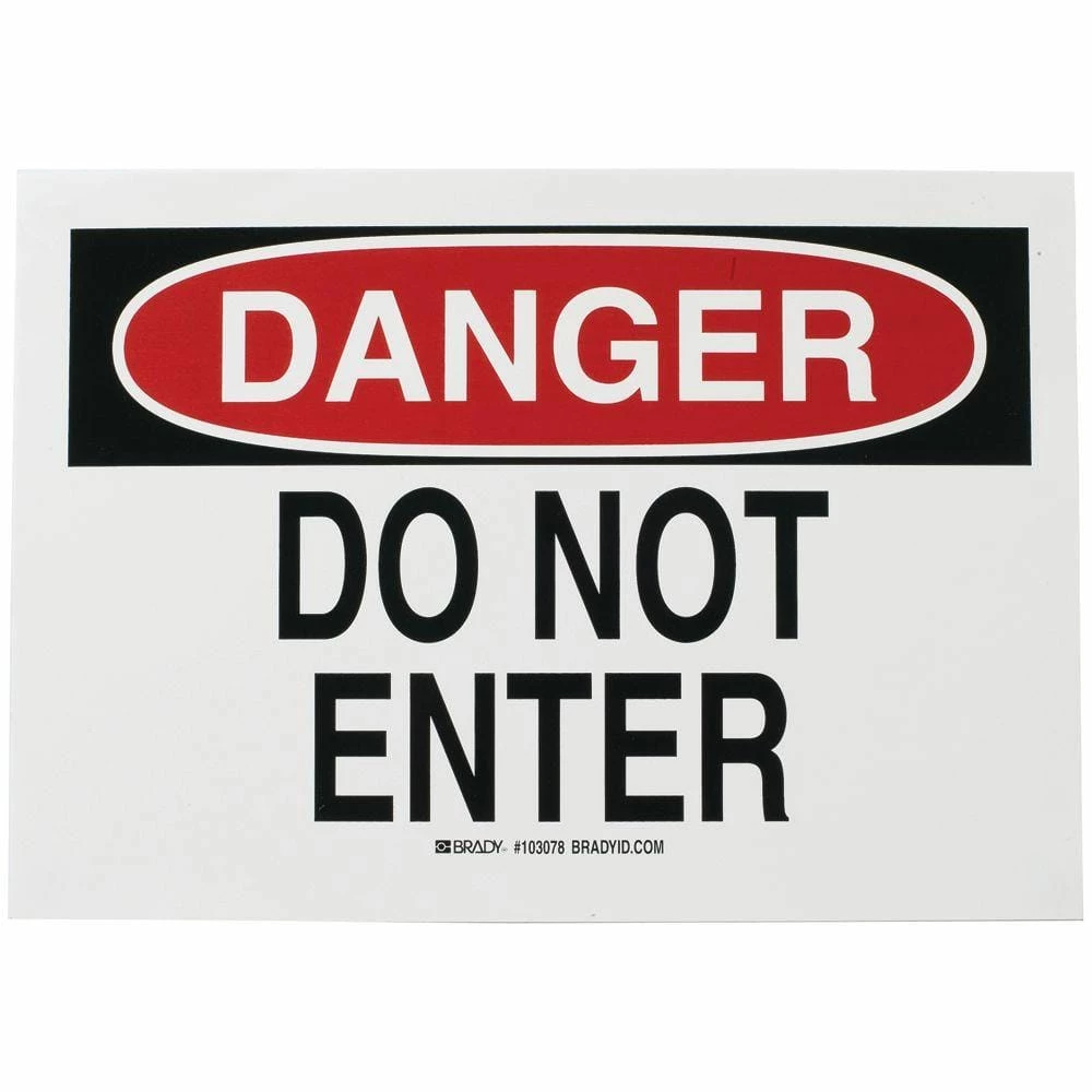 Deals ๐ฅฐ Brady 7 in. x 10 in. Plastic Danger Do Not Enter OSHA Safety Sign โ๏ธ 1 Deals ๐ฅฐ Brady 7 in. x 10 in. Plastic Danger Do Not Enter OSHA Safety Sign โ๏ธ