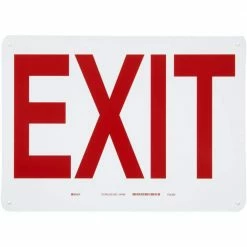 Best Sale 🛒 Brady 10 in. x 14 in. Exit Sign 👏
