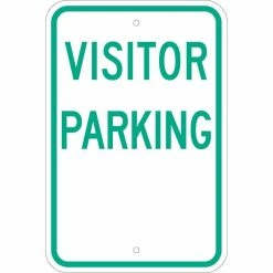 Flash Sale ⭐ Brady 18 in. x 12 in. Aluminum Visitor Parking Sign 🔥