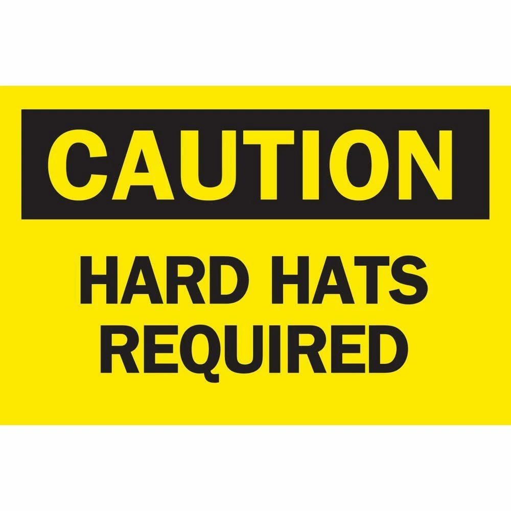 Flash Sale 🌟 Brady 10 in. x 14 in. Plastic Caution Hard Hats Required OSHA Safety Sign ⭐ 1 Flash Sale 🌟 Brady 10 in. x 14 in. Plastic Caution Hard Hats Required OSHA Safety Sign ⭐