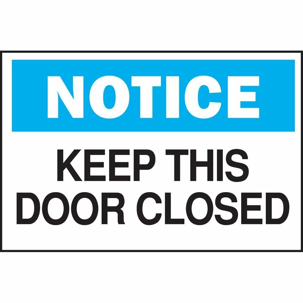 Coupon π― Brady 10 in. x 14 in. Plastic Notice Keep This Door Closed OSHA Safety Sign π 1 Coupon π― Brady 10 in. x 14 in. Plastic Notice Keep This Door Closed OSHA Safety Sign π