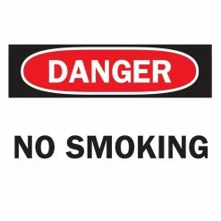 Best Sale ✨ Brady 10 in. x 14 in. Plastic Danger No Smoking OSHA Safety Sign 🧨