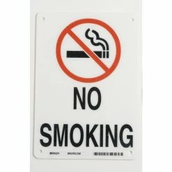 Wholesale 🔥 Brady 10 in. x 7 in. Plastic No Smoking Sign 🔔