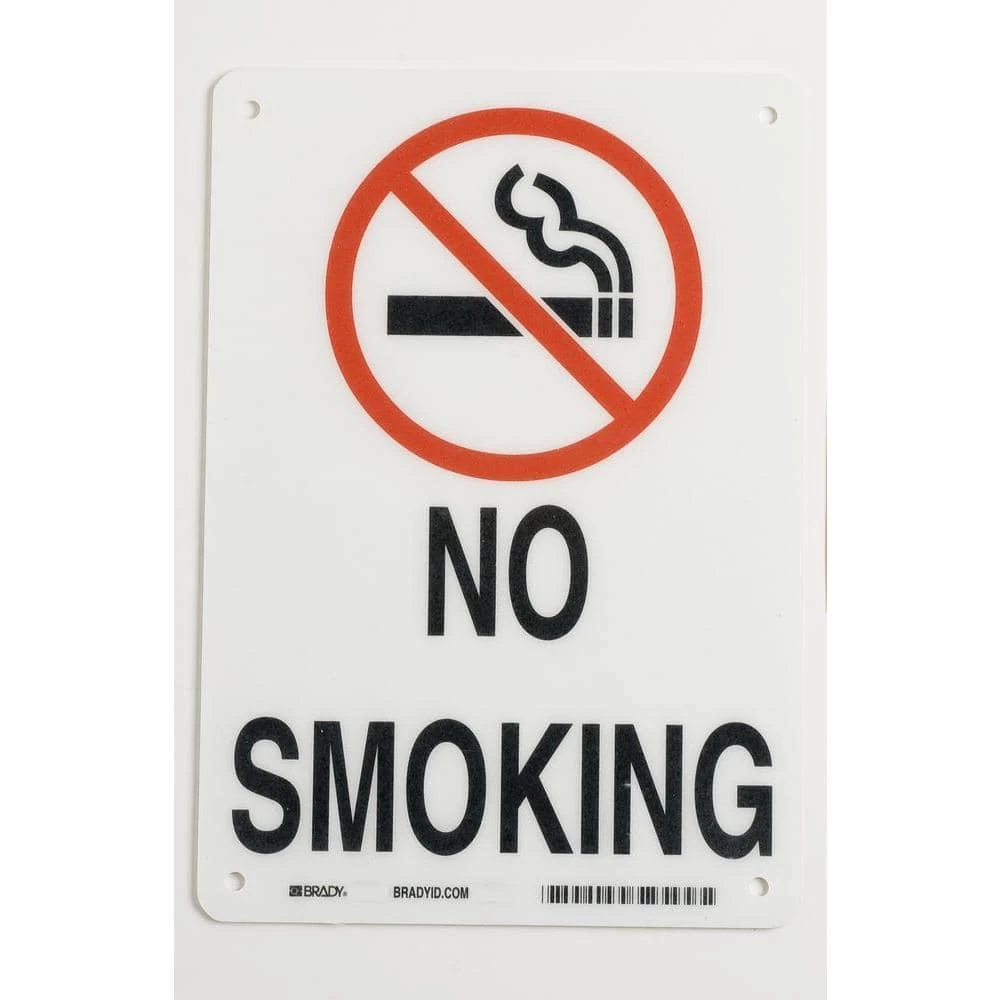 Wholesale π₯ Brady 10 in. x 7 in. Plastic No Smoking Sign π 1 Wholesale π₯ Brady 10 in. x 7 in. Plastic No Smoking Sign π
