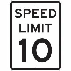 Best deal ⭐ Brady 24 in. x 18 in. Speed Limit 10 MPH Sign 🎁