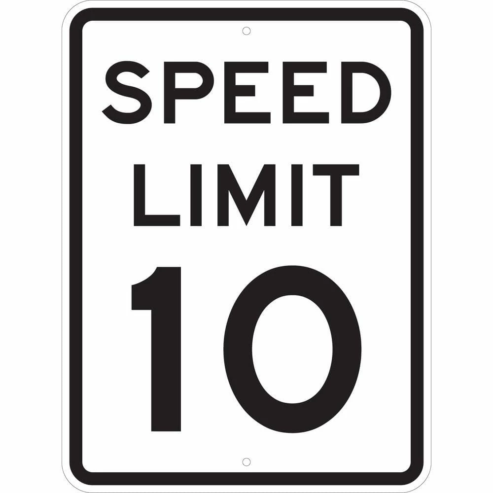 Best deal ⭐ Brady 24 in. x 18 in. Speed Limit 10 MPH Sign 🎁 1 Best deal ⭐ Brady 24 in. x 18 in. Speed Limit 10 MPH Sign 🎁