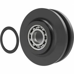 Deals 🔔 WINSOON Black Antique Roller Kit for Sliding Barn Door Hardware System (T Shape Design) 👏 -Premier Lock Sales black winsoon barn door hardware gcm2129 4f 1000