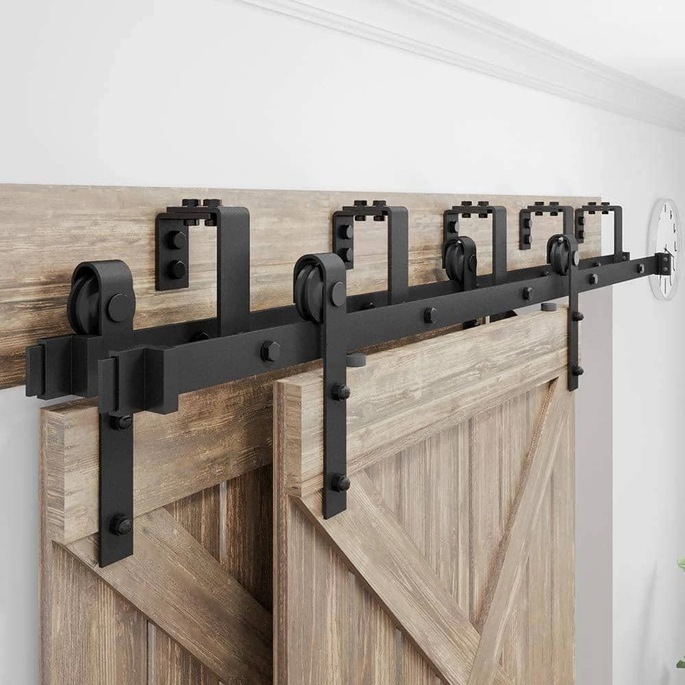Cheapest βοΈ WINSOON 6 ft./72 in. Powder π§₯ Coated Black Heavy-Duty Bypass Double Door Sliding Barn Door Hardware Classic Design Roller π 5 Cheapest βοΈ WINSOON 6 ft./72 in. Powder π§₯ Coated Black Heavy-Duty Bypass Double Door Sliding Barn Door Hardware Classic Design Roller π - Image 5
