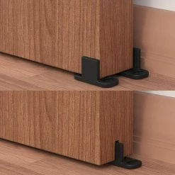 Flash Sale ✔️ WINSOON Black Plastic Adjustable Barn Door Floor Guide for -Wattooden Door 🔥 -Premier Lock Sales black winsoon barn door hardware gcm3275 44 1000