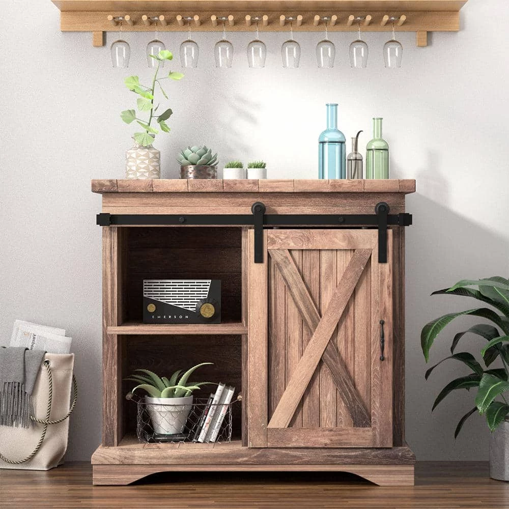 Coupon π WINSOON 3 ft./36 in. Super Mini Sliding Barn Door Hardware for Single Door TV Stands Small Wardrobe Cabinets (I Shape Hanger) π 3 Coupon π WINSOON 3 ft./36 in. Super Mini Sliding Barn Door Hardware for Single Door TV Stands Small Wardrobe Cabinets (I Shape Hanger) π - Image 3