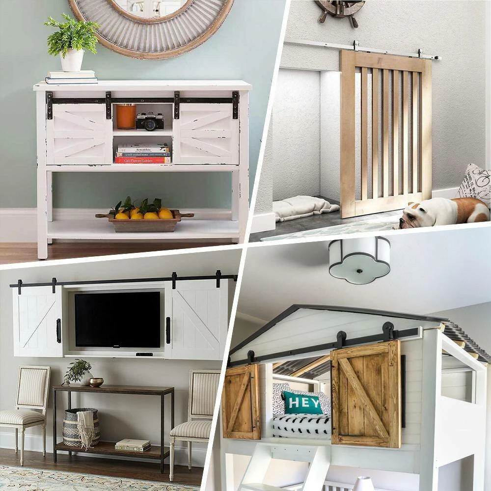 Coupon π WINSOON 3 ft./36 in. Super Mini Sliding Barn Door Hardware for Single Door TV Stands Small Wardrobe Cabinets (I Shape Hanger) π 7 Coupon π WINSOON 3 ft./36 in. Super Mini Sliding Barn Door Hardware for Single Door TV Stands Small Wardrobe Cabinets (I Shape Hanger) π - Image 7