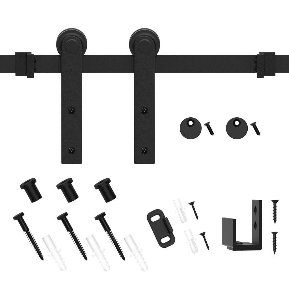 Coupon π WINSOON 3 ft./36 in. Super Mini Sliding Barn Door Hardware for Single Door TV Stands Small Wardrobe Cabinets (I Shape Hanger) π 2 Coupon π WINSOON 3 ft./36 in. Super Mini Sliding Barn Door Hardware for Single Door TV Stands Small Wardrobe Cabinets (I Shape Hanger) π - Image 2