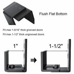 Best reviews of π₯° WINSOON Adjustable Floor Guide for Sliding Barn Door, Wall Mount Bottom Hardware System for Closet Bypass Doors TV Stand π 13 Best reviews of π₯° WINSOON Adjustable Floor Guide for Sliding Barn Door, Wall Mount Bottom Hardware System for Closet Bypass Doors TV Stand π -Premier Lock Sales black winsoon barn door hardware gcm5160 44 1000