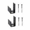 Cheapest 😉 WINSOON Adjustable Floor Guide for Sliding Barn Door, Wall Mount Bottom Hardware System for Closet Bypass Doors TV Stand(2 sets) 💯