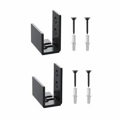 Cheapest π WINSOON Adjustable Floor Guide for Sliding Barn Door, Wall Mount Bottom Hardware System for Closet Bypass Doors TV Stand(2 sets) π―