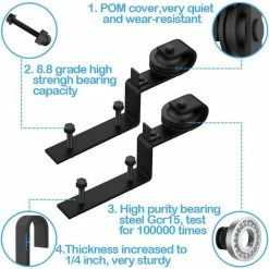 Premier Lock Sales -Premier Lock Sales black winsoon barn door hardware gcm5178 c3 1000