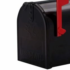 Best Sale 🔔 Gibraltar Mailboxes Elite Black, Medium, Steel, Post Mount Mailbox. ✔️ -Premier Lock Sales blacks gibraltar mailboxes post mount mailboxes e1100b00 44 1000