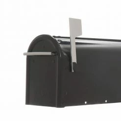 Cheapest 💯 Gibraltar Mailboxes Franklin Black, Medium, Steel, Post Mount Mailbox with Satin Nickel Handle 👏 -Premier Lock Sales blacks gibraltar mailboxes post mount mailboxes fm110b00 1f 1000