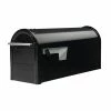 Cheapest 💯 Gibraltar Mailboxes Franklin Black, Medium, Steel, Post Mount Mailbox with Satin Nickel Handle 👏