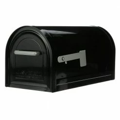 Cheapest ⭐ Gibraltar Mailboxes Reliant Black, Large, Steel, Locking, Post Mount Mailbox 🧨
