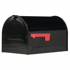 Brand new 👏 Gibraltar Mailboxes Marshall Black, Large, Steel, Locking, Post Mount Mailbox 😍