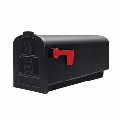Cheap ✔️ Gibraltar Mailboxes Parsons Black, Medium, Plastic, Post Mount Mailbox 🌟