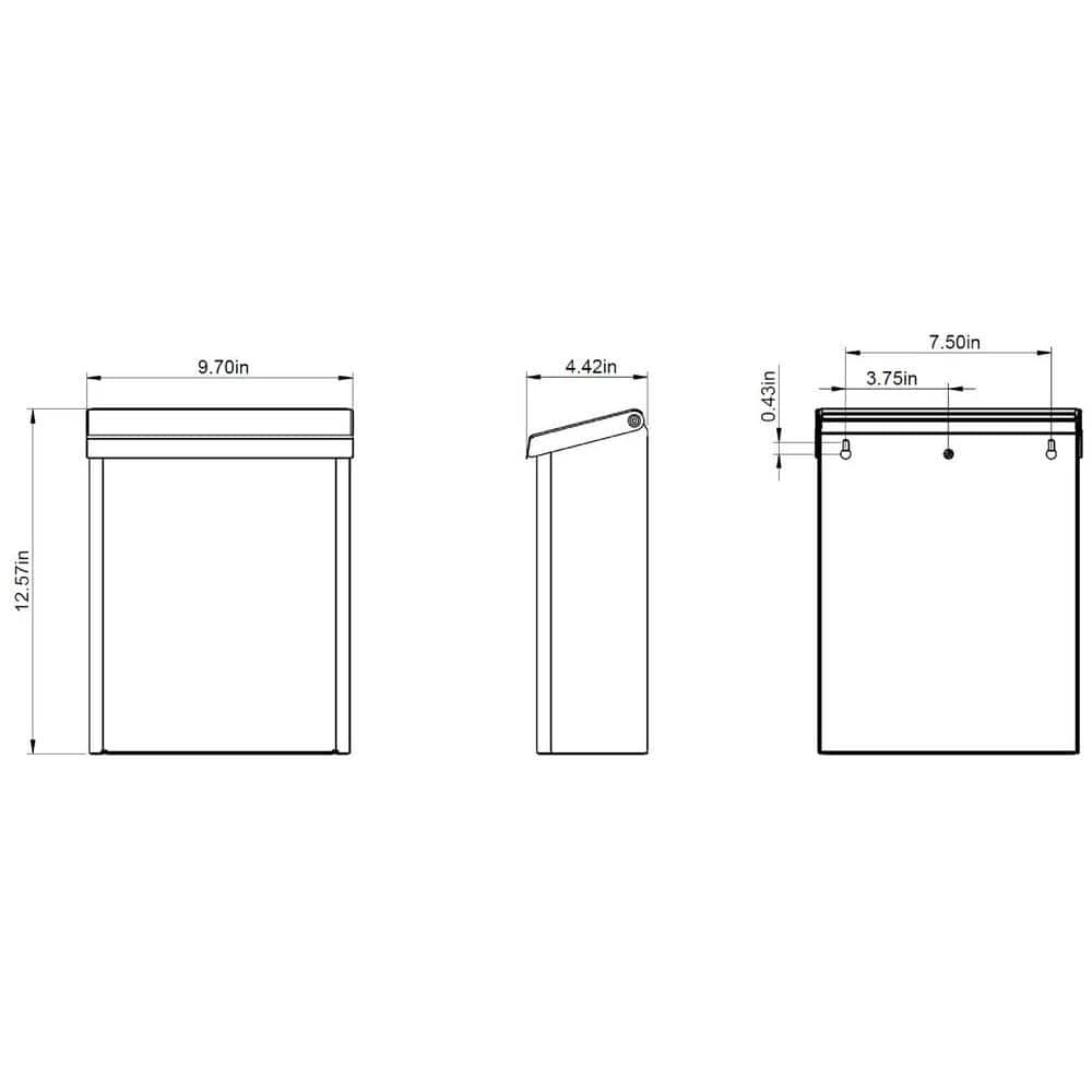 Top 10 🔥 Gibraltar Mailboxes Designer Black with Satin Nickel, Medium, Steel, Locking, Wall Mount Mailbox 🌟 9 Top 10 🔥 Gibraltar Mailboxes Designer Black with Satin Nickel, Medium, Steel, Locking, Wall Mount Mailbox 🌟 - Image 9