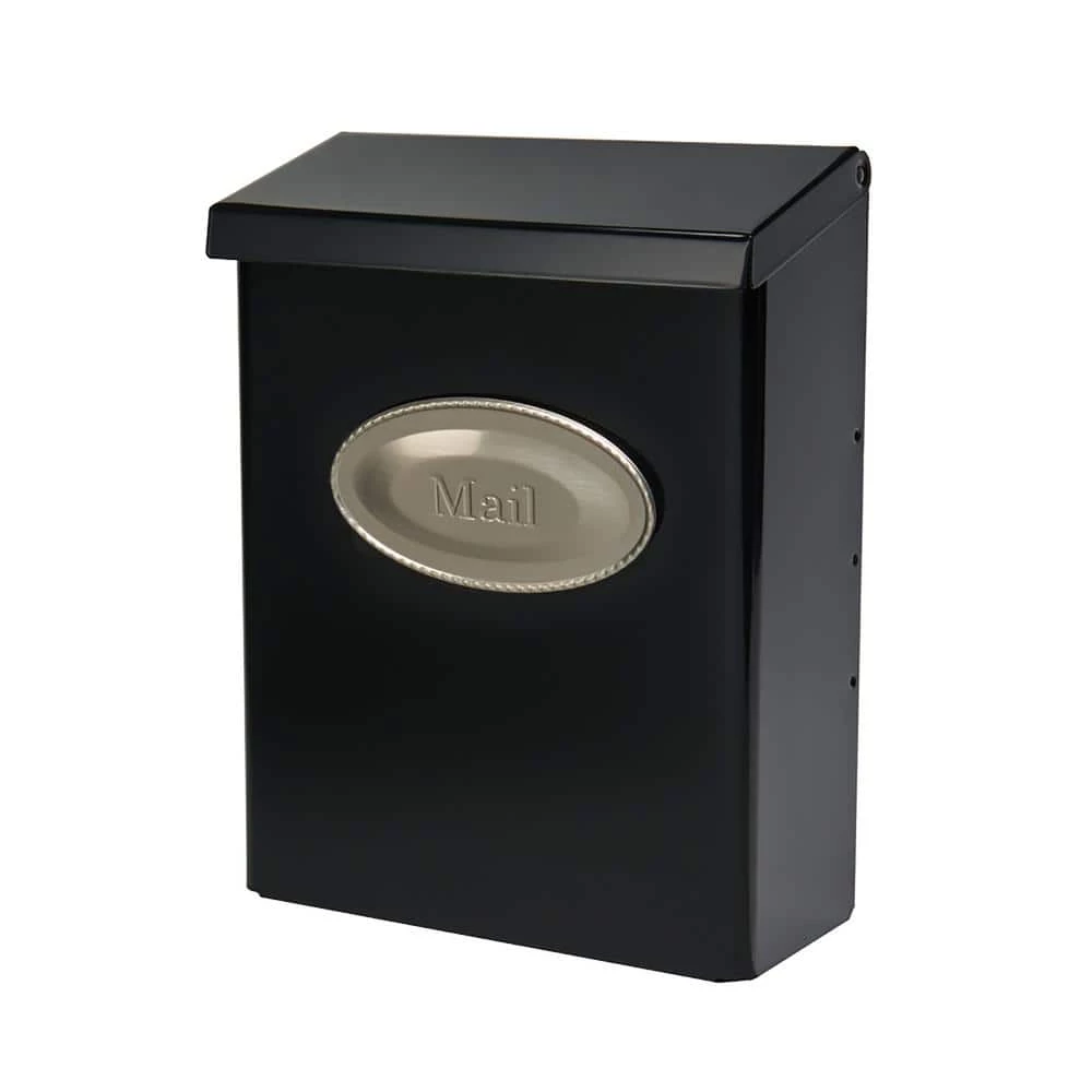 Top 10 🔥 Gibraltar Mailboxes Designer Black with Satin Nickel, Medium, Steel, Locking, Wall Mount Mailbox 🌟 1 Top 10 🔥 Gibraltar Mailboxes Designer Black with Satin Nickel, Medium, Steel, Locking, Wall Mount Mailbox 🌟