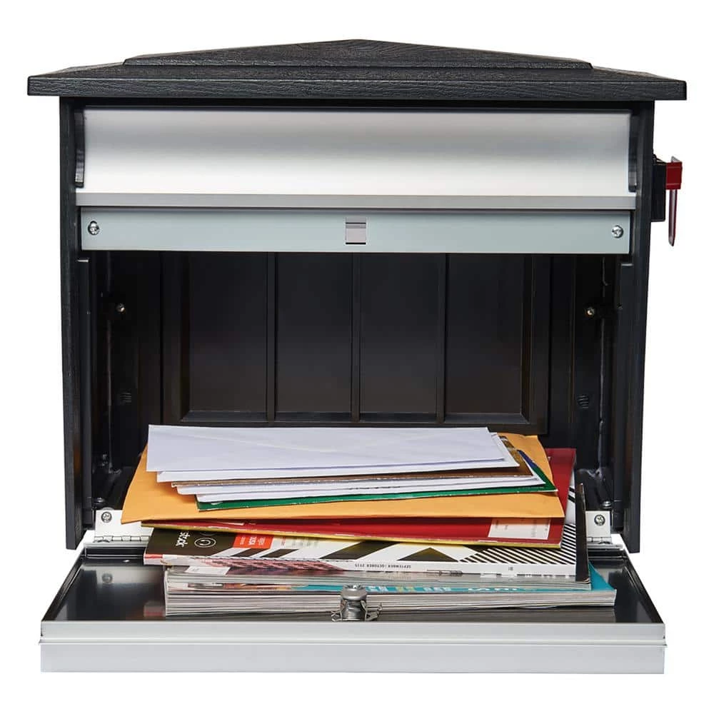 Coupon 🛒 Gibraltar Mailboxes Mailsafe Black, Medium, Aluminum and Plastic, Locking, Wall Mount Mailbox 🔥 2 Coupon 🛒 Gibraltar Mailboxes Mailsafe Black, Medium, Aluminum and Plastic, Locking, Wall Mount Mailbox 🔥 - Image 2