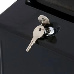 Hot Sale 🌟 Gibraltar Mailboxes Townhouse Black, Small, Steel, Locking, Vertical, Wall Mount Mailbox 🔥 -Premier Lock Sales blacks gibraltar mailboxes wall mount mailboxes thvkb001 40 1000