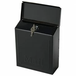 Hot Sale 🌟 Gibraltar Mailboxes Townhouse Black, Small, Steel, Locking, Vertical, Wall Mount Mailbox 🔥 -Premier Lock Sales blacks gibraltar mailboxes wall mount mailboxes thvkb001 c3 1000