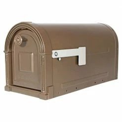 Wholesale 😉 Gibraltar Mailboxes Garrison Venetian Bronze, Large, Steel, Post Mount Mailbox 👍