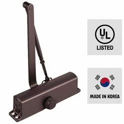 Deals β¨ Premier Lock Size #4 for 99 lbs. to 132 lbs. Doors Duranodic Commercial Door Closer with Adjustable 3 Valve Mechanism, Back Check β¨