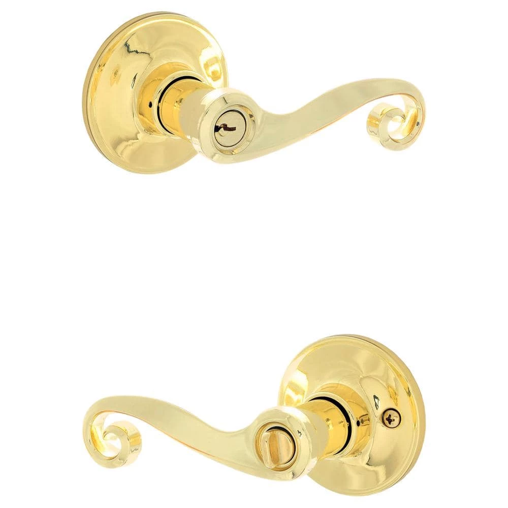 Outlet π ESSENTIALS by Schlage Acton Bright Brass Keyed Entry Door Handle π₯° 2 Outlet π ESSENTIALS by Schlage Acton Bright Brass Keyed Entry Door Handle π₯° - Image 2