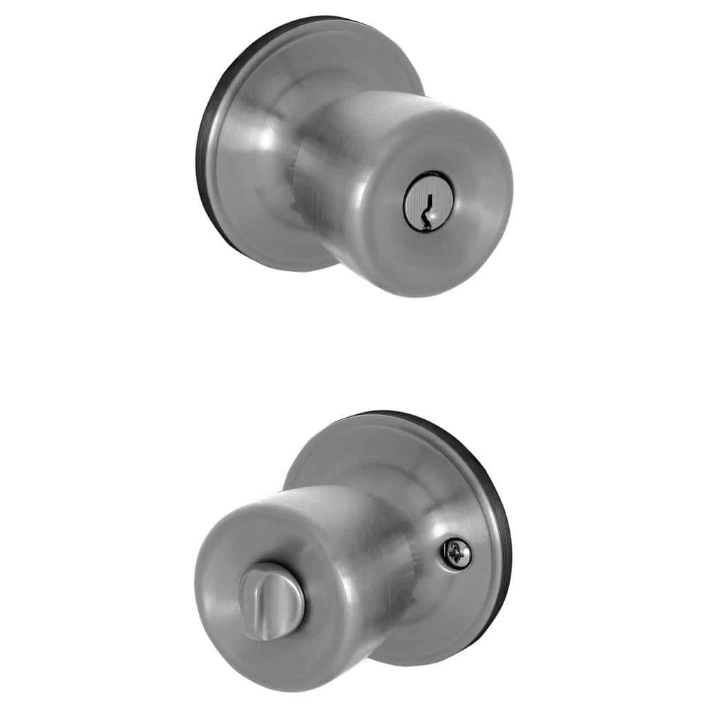 Hot Sale π ESSENTIALS by Schlage Brill Stainless Steel Keyed Entry Door Knob π€© 2 Hot Sale π ESSENTIALS by Schlage Brill Stainless Steel Keyed Entry Door Knob π€© - Image 2
