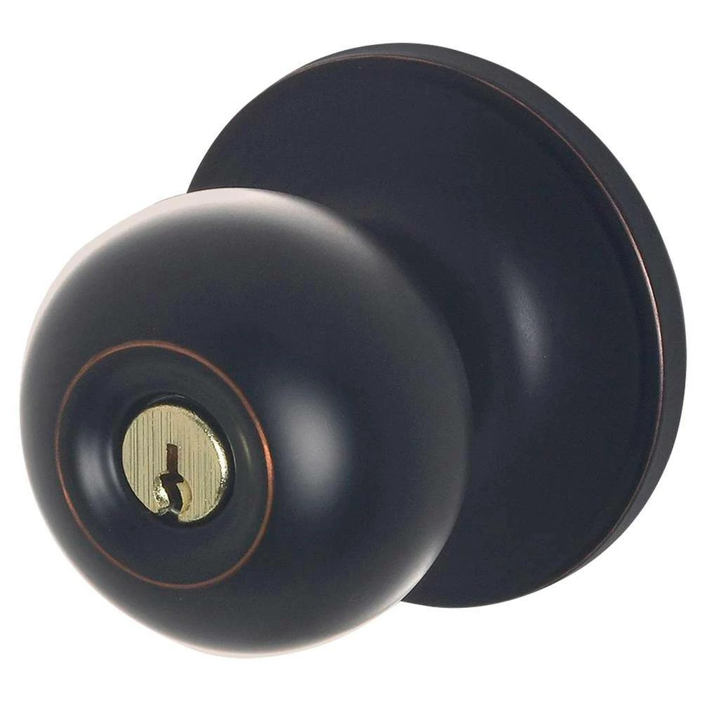 Outlet ๐ ESSENTIALS by Schlage Jeffir Aged Bronze Keyed Entry Door Knob ๐ 5 Outlet ๐ ESSENTIALS by Schlage Jeffir Aged Bronze Keyed Entry Door Knob ๐ - Image 5