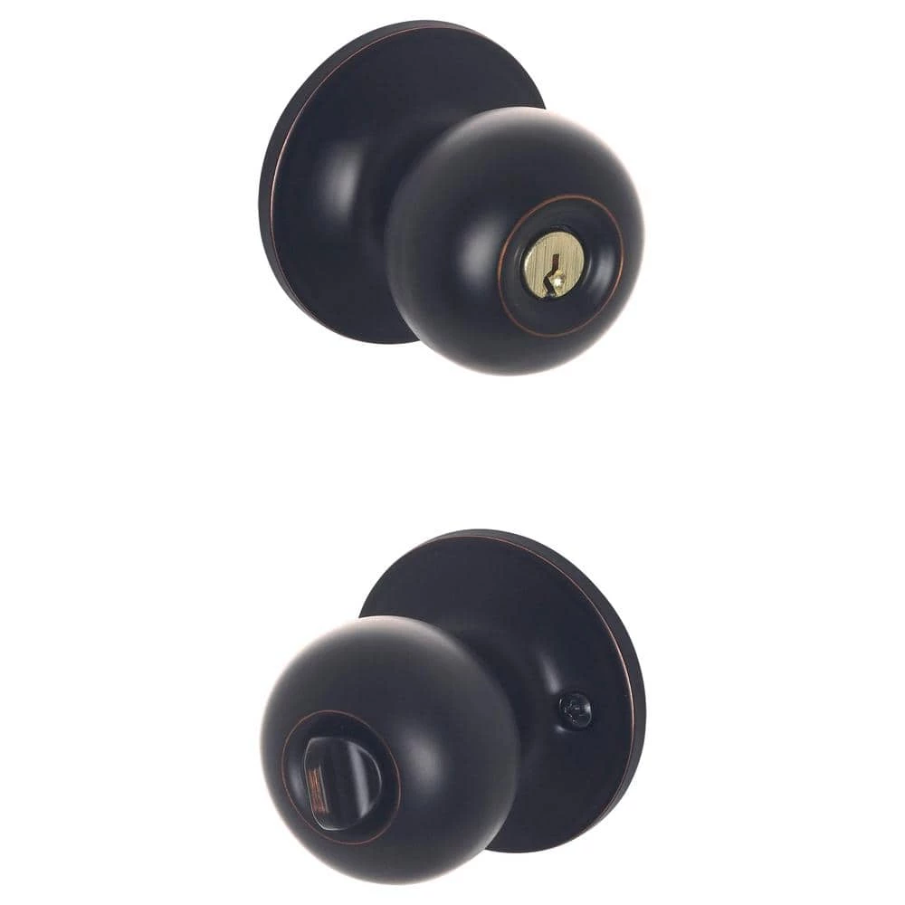 Outlet ๐ ESSENTIALS by Schlage Jeffir Aged Bronze Keyed Entry Door Knob ๐ 2 Outlet ๐ ESSENTIALS by Schlage Jeffir Aged Bronze Keyed Entry Door Knob ๐ - Image 2