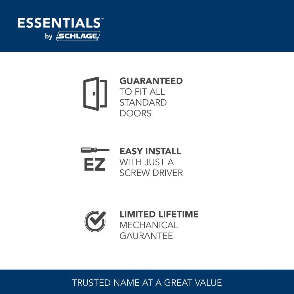 Deals π ESSENTIALS by Schlage Jeffir Satin Nickel Passage Hall/Closet Door Knob (6-Pack) π 2 Deals π ESSENTIALS by Schlage Jeffir Satin Nickel Passage Hall/Closet Door Knob (6-Pack) π - Image 2