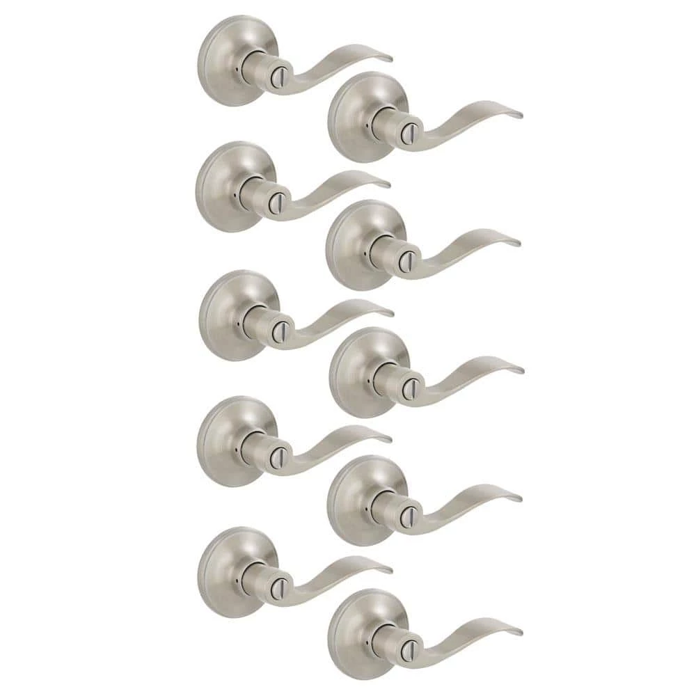 Flash Sale π₯ ESSENTIALS by Schlage Millstreet Satin Nickel Privacy Bed/Bath Door Handle (10-Pack) π 1 Flash Sale π₯ ESSENTIALS by Schlage Millstreet Satin Nickel Privacy Bed/Bath Door Handle (10-Pack) π