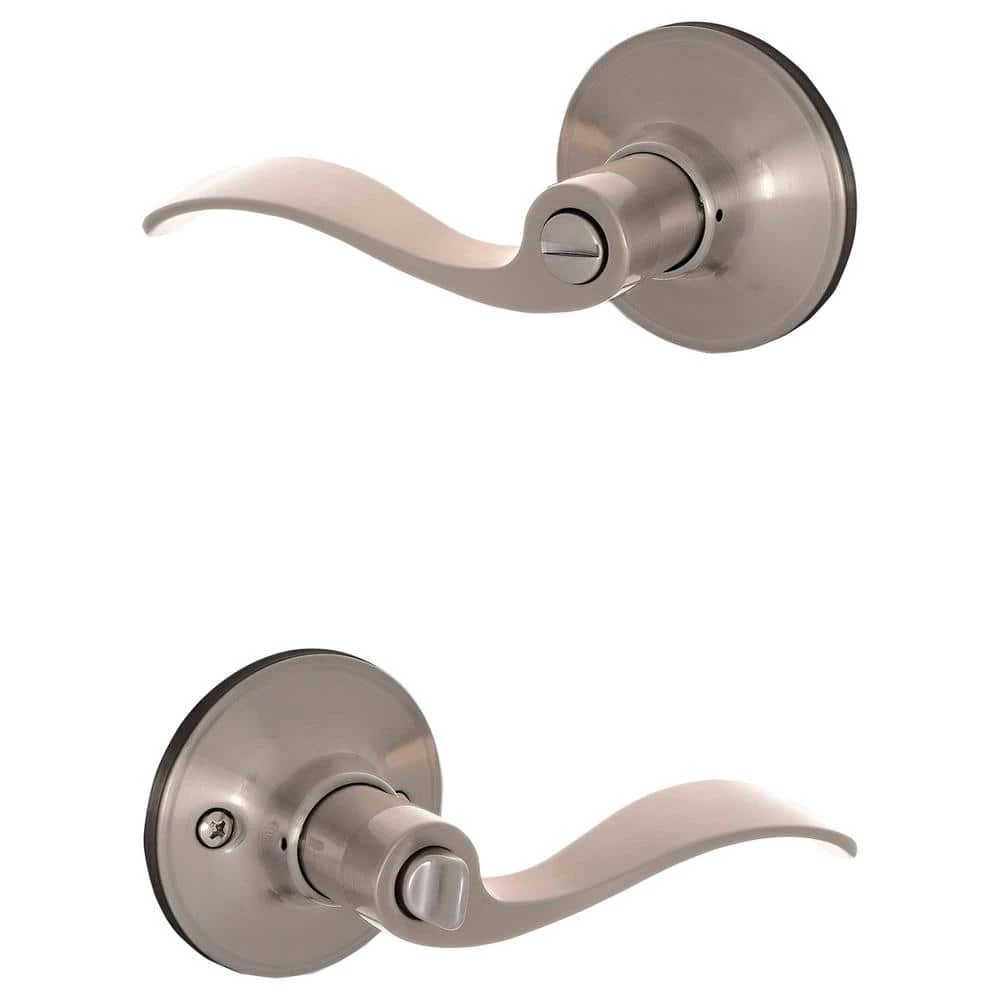 Buy π ESSENTIALS by Schlage Millstreet Satin Nickel Privacy Bed/Bath Door Handle π₯ 2 Buy π ESSENTIALS by Schlage Millstreet Satin Nickel Privacy Bed/Bath Door Handle π₯ - Image 2