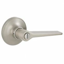 Wholesale ⌛ ESSENTIALS by Schlage Vining Satin Nickel Privacy Bed/Bath Door Handle 😀