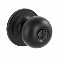 Buy π ESSENTIALS by Schlage Jeffir Aged Bronze Privacy Bed/Bath Door Knob βοΈ