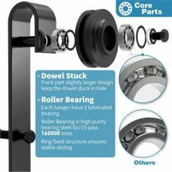 Deals β WINSOON 12 ft./144 in. Frosted Black Sliding Barn Door Hardware Track Kit for Double Doors with Non-Routed Floor Guide π 15 Deals β WINSOON 12 ft./144 in. Frosted Black Sliding Barn Door Hardware Track Kit for Double Doors with Non-Routed Floor Guide π -Premier Lock Sales frosted black winsoon barn door hardware gcm1880 76 1000